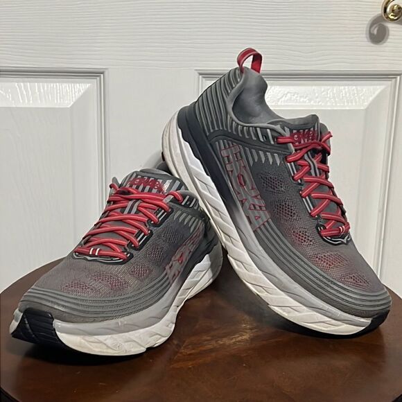 🔥🔥 HOKA ONE ONE BONDI 6 Running Shoes - Men Sz 10 - Good Condition 🔥🔥